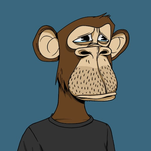 A dumb monkey NFT that is crying.