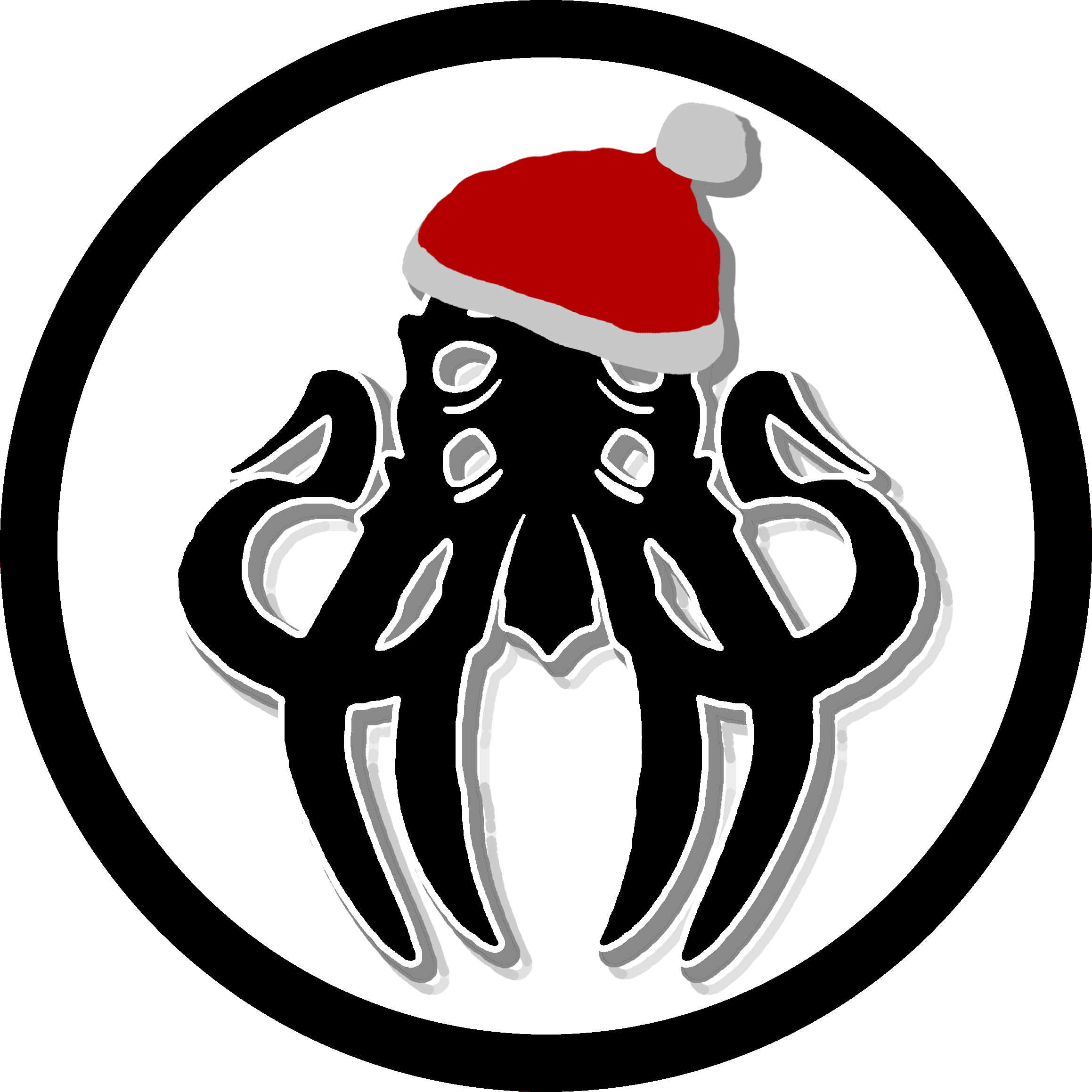 The LibreQuake logo that shows a pure white octopus-like being.